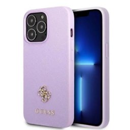 Husa Guess GUHCP13XPS4MU iPhone 13 Pro Max 6.7" purple/purple hardcase Saffiano 4G Small Metal Logo