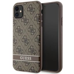 Husa Guess GUHCN61P4SNW iPhone 11 / Xr brown/brown hardcase 4G Stripe