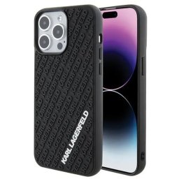 Husa Karl Lagerfeld 3D Rubber Multi Logo case for iPhone 15 Pro Max - black