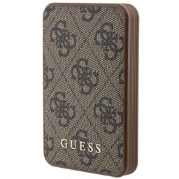 Baterie externa 15W GUPB5LP4GEGW 5000mAh maro/maro 4G piele metal logo