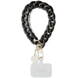 Husa universala Guess cu hand strap 4G Charm, culoare negru