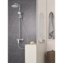 Sistem de dus cu baterie Grohe New Tempesta Cosmopolitan 210 cu para fixa si dus mobil -26224001