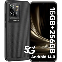Telefon rezistent Oukitel WP50, 5G, Dual SIM, 6.6 , 256GB, NFC, GPS, Senzor Amprenta, Android 14, Black