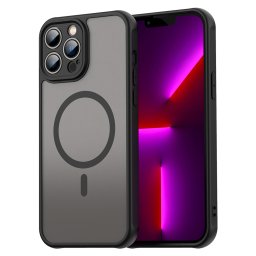 Husa silicon iPhone 13 Pro Max Techsuit - HaloFrost II MagSafe Black