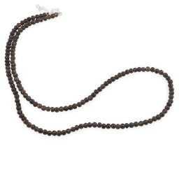 Colier Cuart fumuriu discuri fatetate cu Argint 925, 3-4mm
