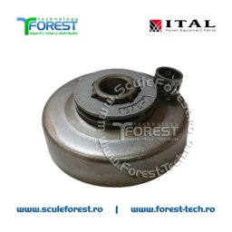 Carcasa ambreiaj compatibila pentru drujba Husqvarna 120MarkII, 235, 325e, 236, 236II, 240, 240e, Partner 351, 352, 371, 372, Jonsered CS2234, CS2238 cu sproket si rulment pas .3/8