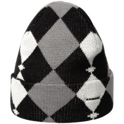 Kangol, caciula barbati gentle argyle 2 way, Negru