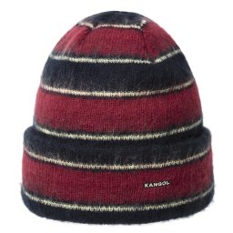 Caciula Kangol fuzzy stripe, Rosu, 55-61 CM