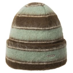 Caciula Kangol fuzzy stripe, Maro, 55-61 CM