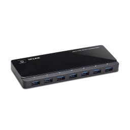 TP-Link UH720 hub-uri de interfață USB 3.2 Gen 1 (3.1 Gen 1) Micro-B 5000 Mbit/s Negru