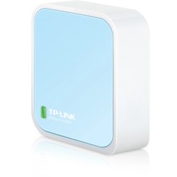 TP-Link TL-WR802N router wireless Fast Ethernet Bandă unică (2.4 GHz) Albastru, Alb