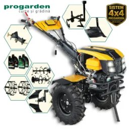 ProGARDEN Pachet Campo 1873 Alpine V2 Motocultor 18CP + Plug bilonat + Plug reversibil + Prasitoare + Adaptor + 2 roti metalice 540x170 + 4L Ulei