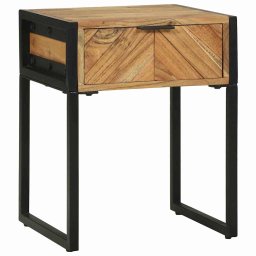 Dulap de noapte Maro 40 x 35 x 50 cm Lemn masiv de acacia GartenMobel Dekor