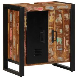 Dulap de baie cu usa Maro 55 x 35 x 60 cm Lemn masiv recuperat GartenMobel Dekor