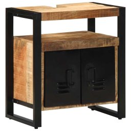 Dulap de Baie cu raft Maro 55 x 35 x 60 cm Lemn masiv de mango GartenMobel Dekor