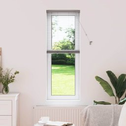 Jaluzea pentru Fereastra cu perdele Manual Argintiu Aluminiu GartenMobel Dekor