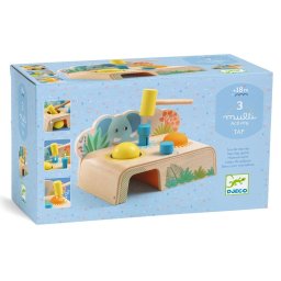 Jucarie bebe din lemn Multi Tap, Djeco