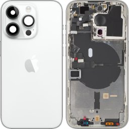 Piese si componente Capac Baterie Apple iPhone 14 Pro, Cu Carcasa Mijloc, Argintiu, Swap
