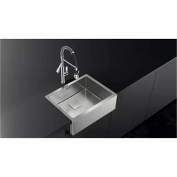 Chiuveta bucatarie Teka American Professional, front inox masiv, 595x468mm, adancime cuva 20cm, SilentSmart, inox -60 M-XP 1B