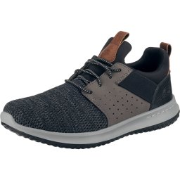 SKECHERS Sneaker low 'Delson Camben' maro / pământiu / gri deschis / negru