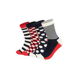 Happy Socks Șosete bleumarin / roșu / alb