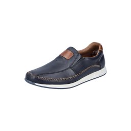 Rieker Mocasini albastru marin / maro