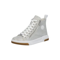Rieker Sneaker înalt argintiu / alb