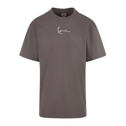 Karl Kani Tricou 'KM241-076-7' gri metalic / alb