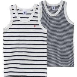 PETIT BATEAU Maiou albastru noapte / alb