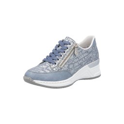 Rieker Sneaker low albastru porumbel / argintiu