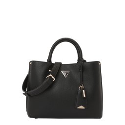 GUESS Poșete 'MERIDIAN II GIRLFRIEND SATCHEL' negru