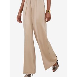 Lipsy Pantaloni cu dungă gri taupe