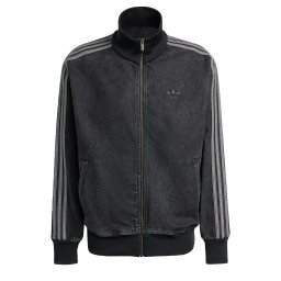 ADIDAS ORIGINALS Geacă de primăvară-toamnă 'Adicolor Firebird' gri închis / negru denim