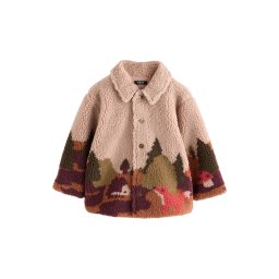 Next Jachetă fleece culoarea pielii / maro deschis / oliv / ciclam