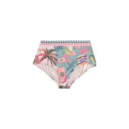 Next Slip costum de baie crem / albastru deschis / maro deschis / roz deschis