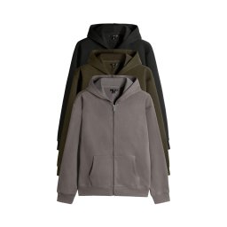 The Set Hanorac gri taupe / oliv / negru