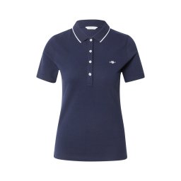 GANT Tricou bleumarin / alb