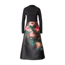 VILA Rochie 'VICLARA' verde pin / roz pal / roșu deschis / negru
