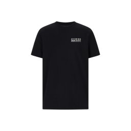 GUESS Tricou 'Cali' negru / alb
