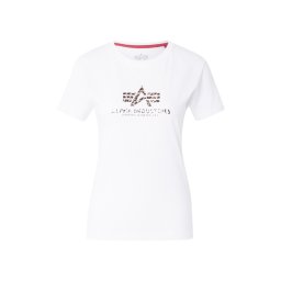 ALPHA INDUSTRIES Tricou 'Mirror' bej / negru / alb