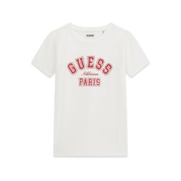 GUESS Tricou roșu / alb