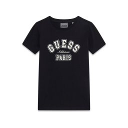 GUESS Tricou 'Minime' negru / alb