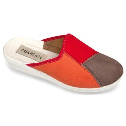 Saboti de casa, confort, dama, Mjartan 6061-X07-T67 multicolori