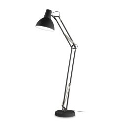 Lampadar podea Wally, 1xE27, L:28 cm, H:160 cm, metal negru