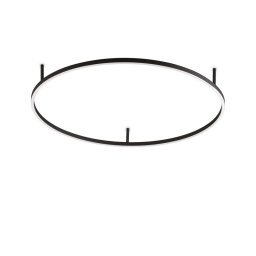 Plafoniera circulară Oracle Slim, 51W LED, D:90 cm, H:7 cm, aluminiu negru