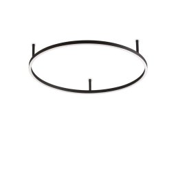 Plafoniera circulara Oracle Slim, 35W LED, D:70 cm, H:7 cm, aluminiu negru