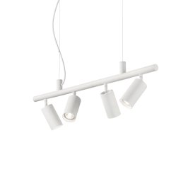 Suspensie cu spoturi orientabile Dynamite SP4, 4x7W LED, 2560 lumeni, L:760 mm H:2250 mm, alba