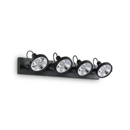 Plafoniera Glim Pl4 Nero, neagra, 52W-LED