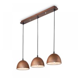 Suspensie vintage Folk 174235, 3 x E27, L:72 cm, H:min 30 cm / max 104 cm, metal corten