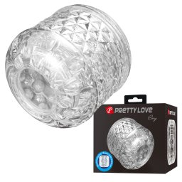 Pretty Love Cory Super Soft Stroker Double Side Entry Transparent